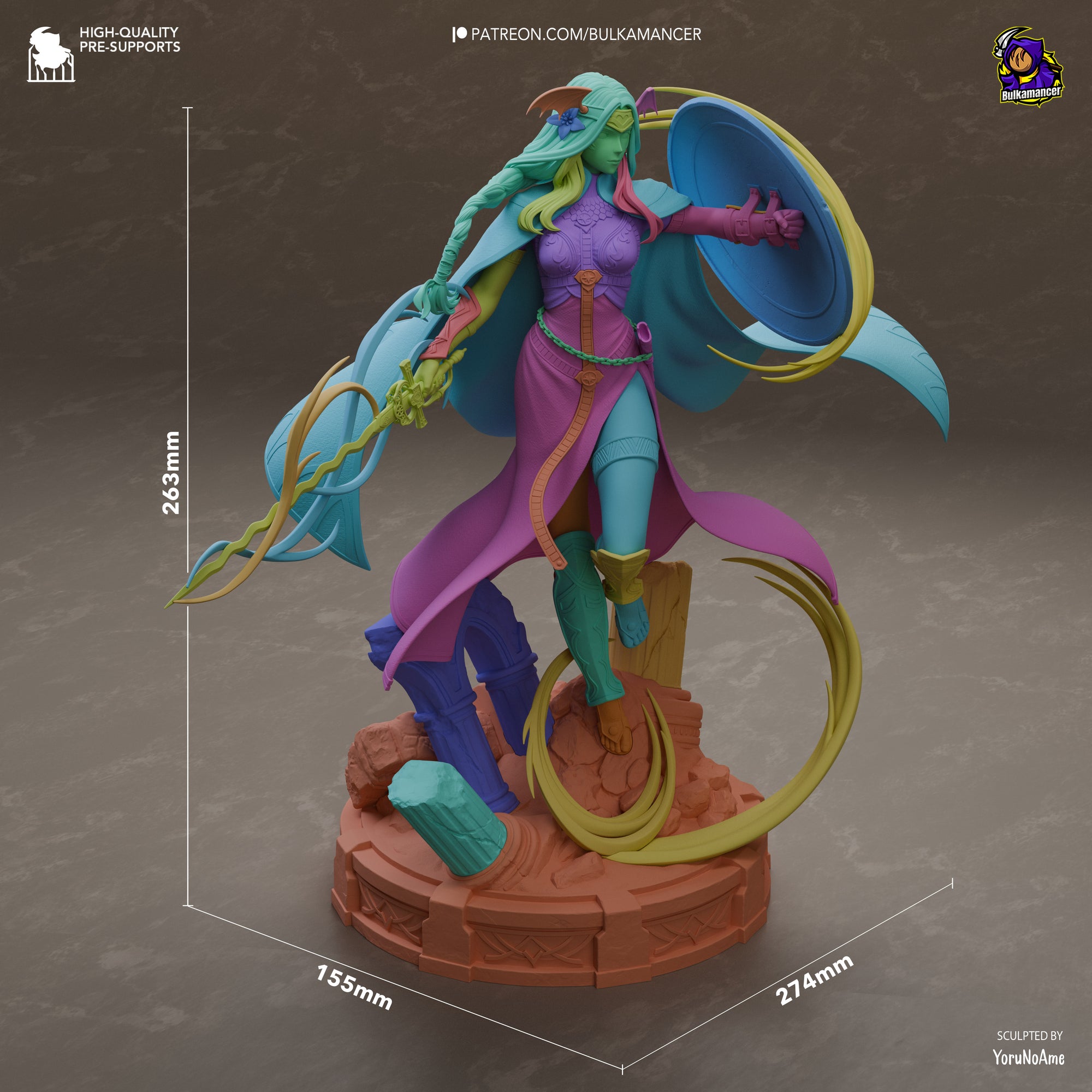 Saint of Legend Resin Statue •Warrior Display Figure Unpainted Collector Model