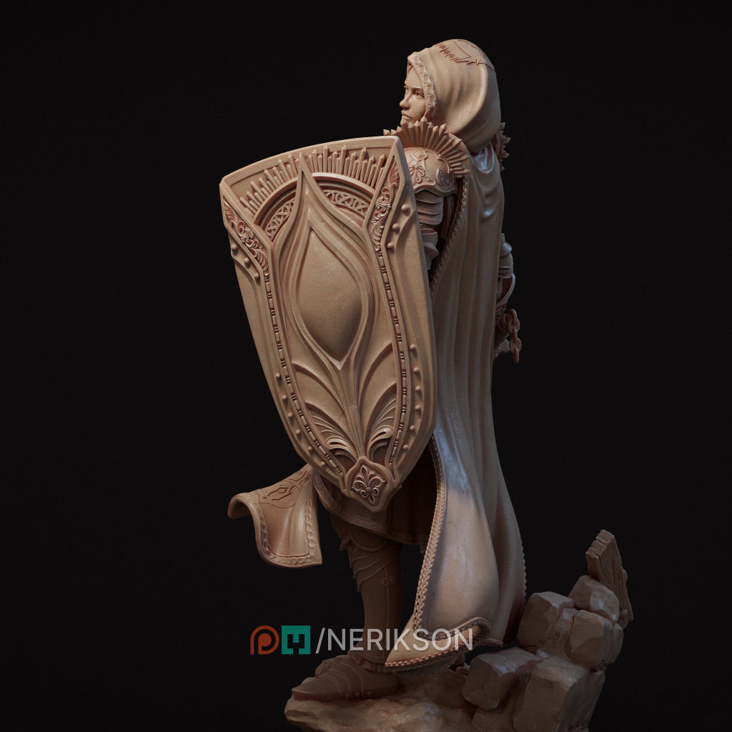 Madeleine Cleric of Light | Fantasy Cleric Figure | Unpainted Resin Display