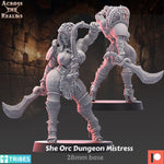 Orc Dungeon Mistress Miniature • Mature Fantasy • Grimdark Wargame Figure