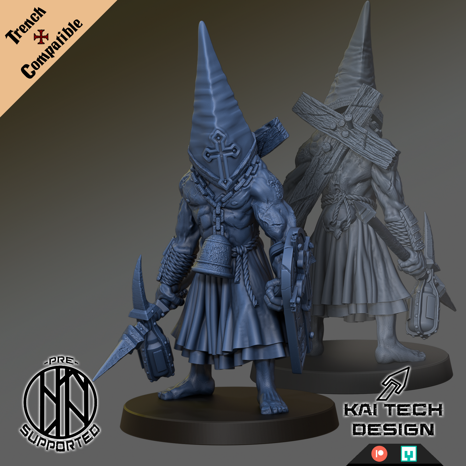 Communicant x2 – Trench Crusade Compatible - KaiTech - Trench Style Base