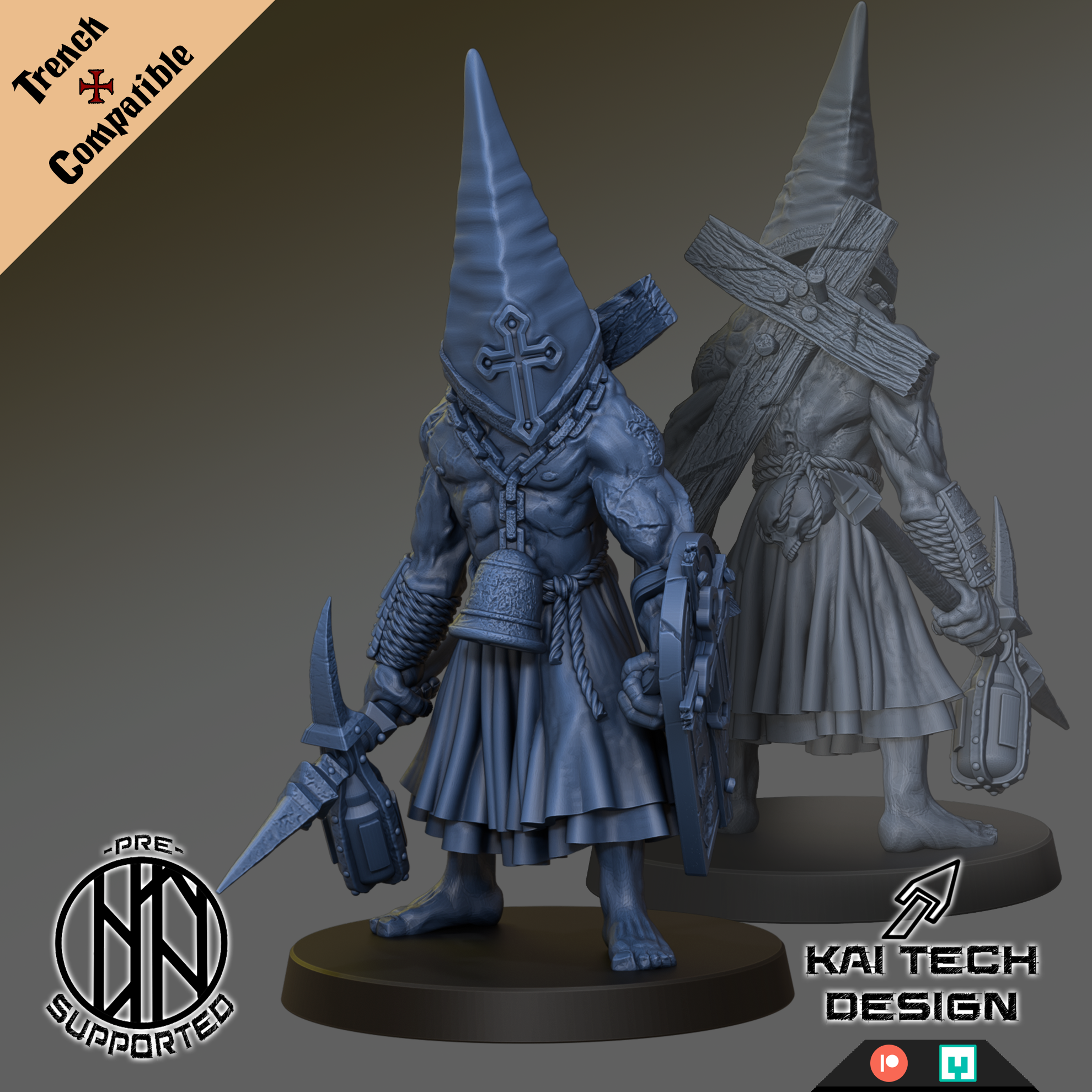 Communicant x2 – Trench Crusade Compatible - KaiTech - Trench Style Base