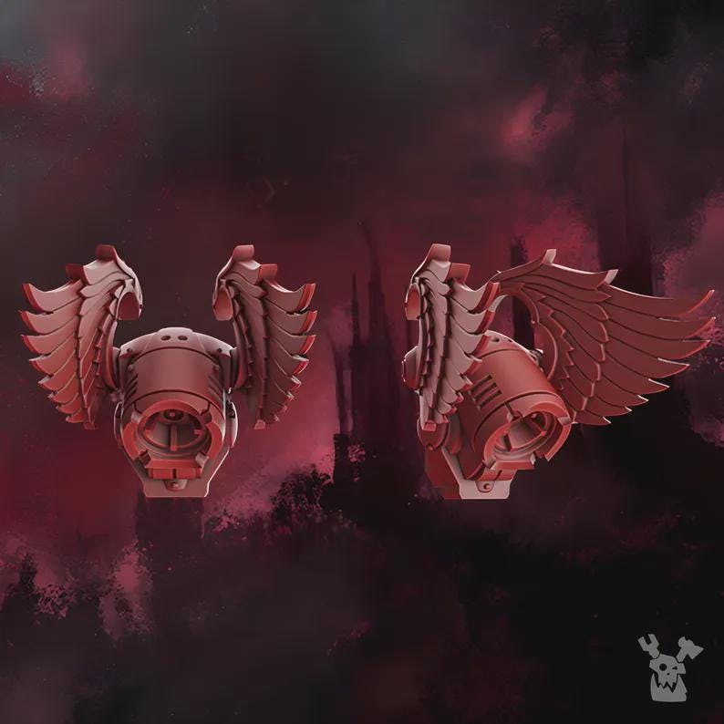 Crimson Wings Jump Pack x10 - DakkaDakka - Grimdark - Blood Angel Proxy