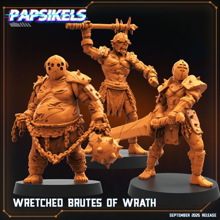 Wretched Brutes of Wrath – Papsikels Miniatures | Trench Crusade Compatible