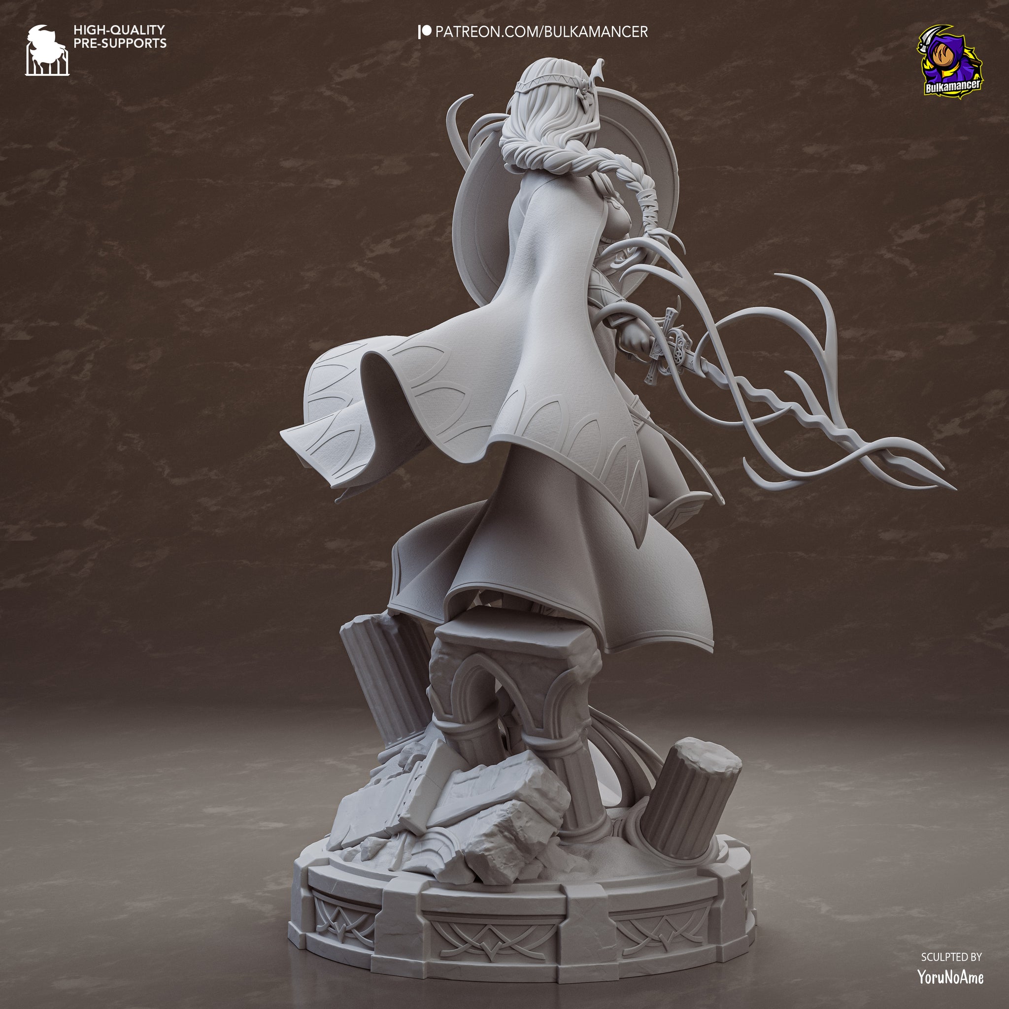 Saint of Legend Resin Statue •Warrior Display Figure Unpainted Collector Model