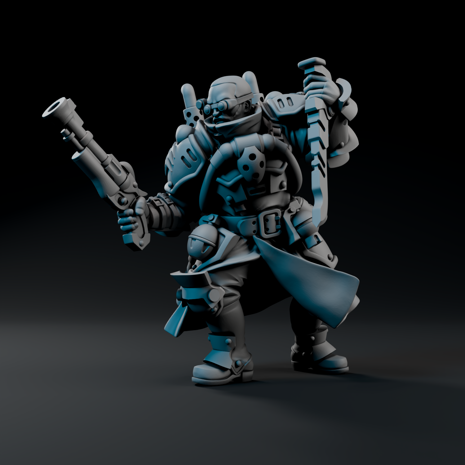 a toy figurine of a man with a gun