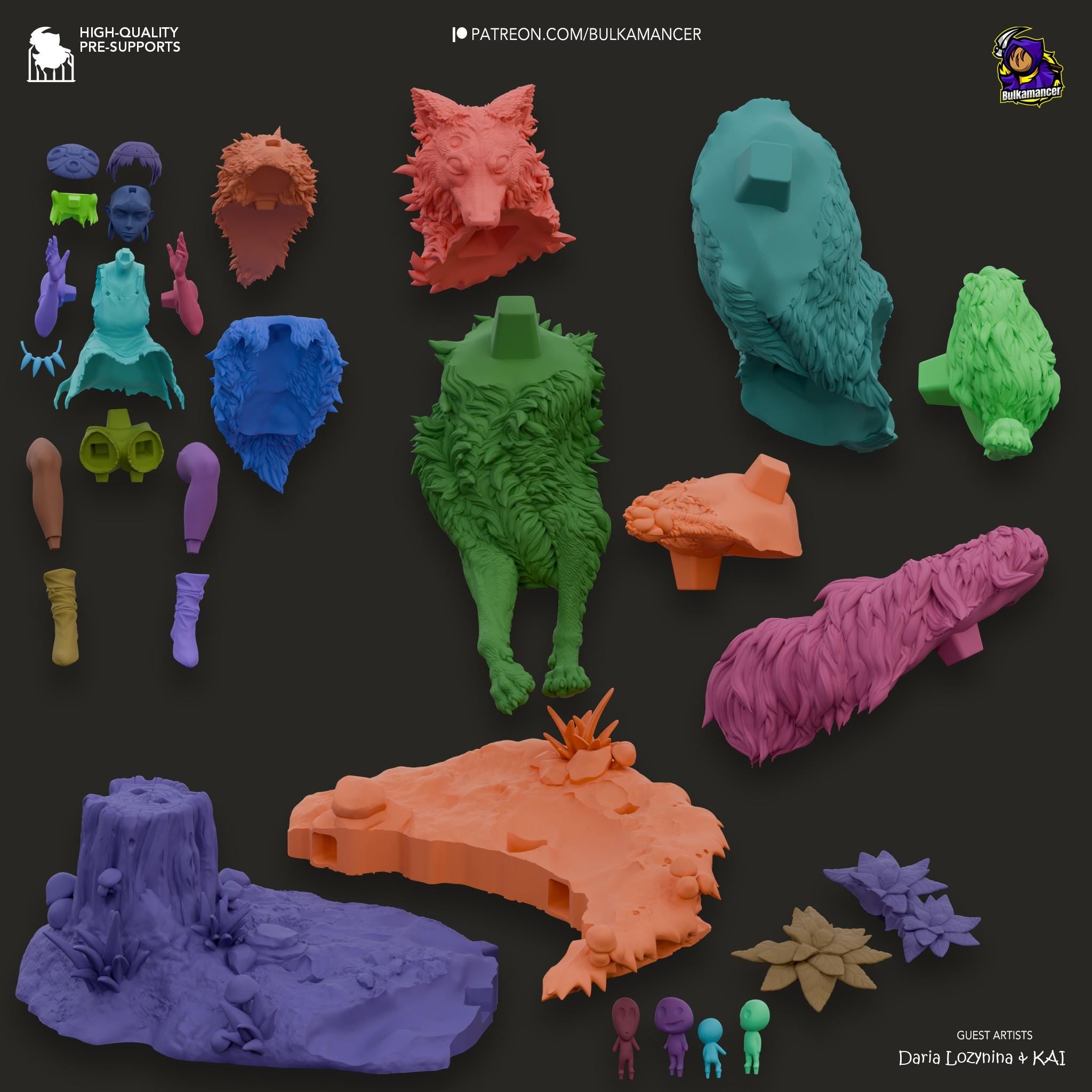 a bunch of toys that are sitting on a table