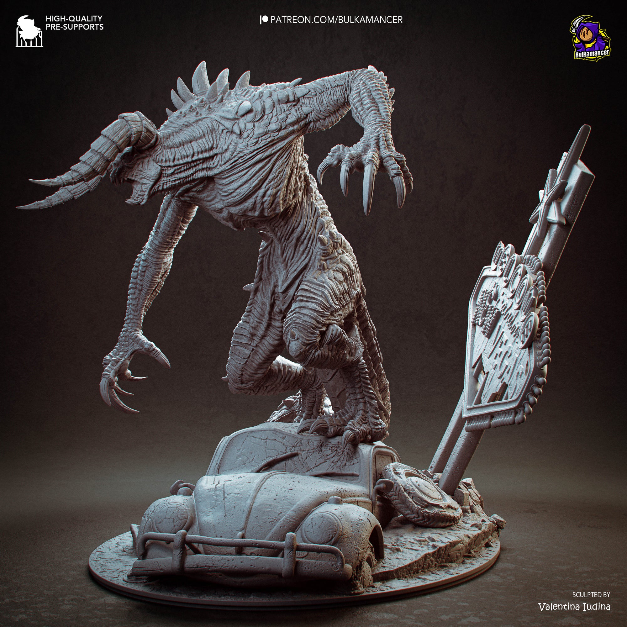 Claw of the Wasteland  Post-Apocalyptic Display Figure • Bulkamancer • Unpainted