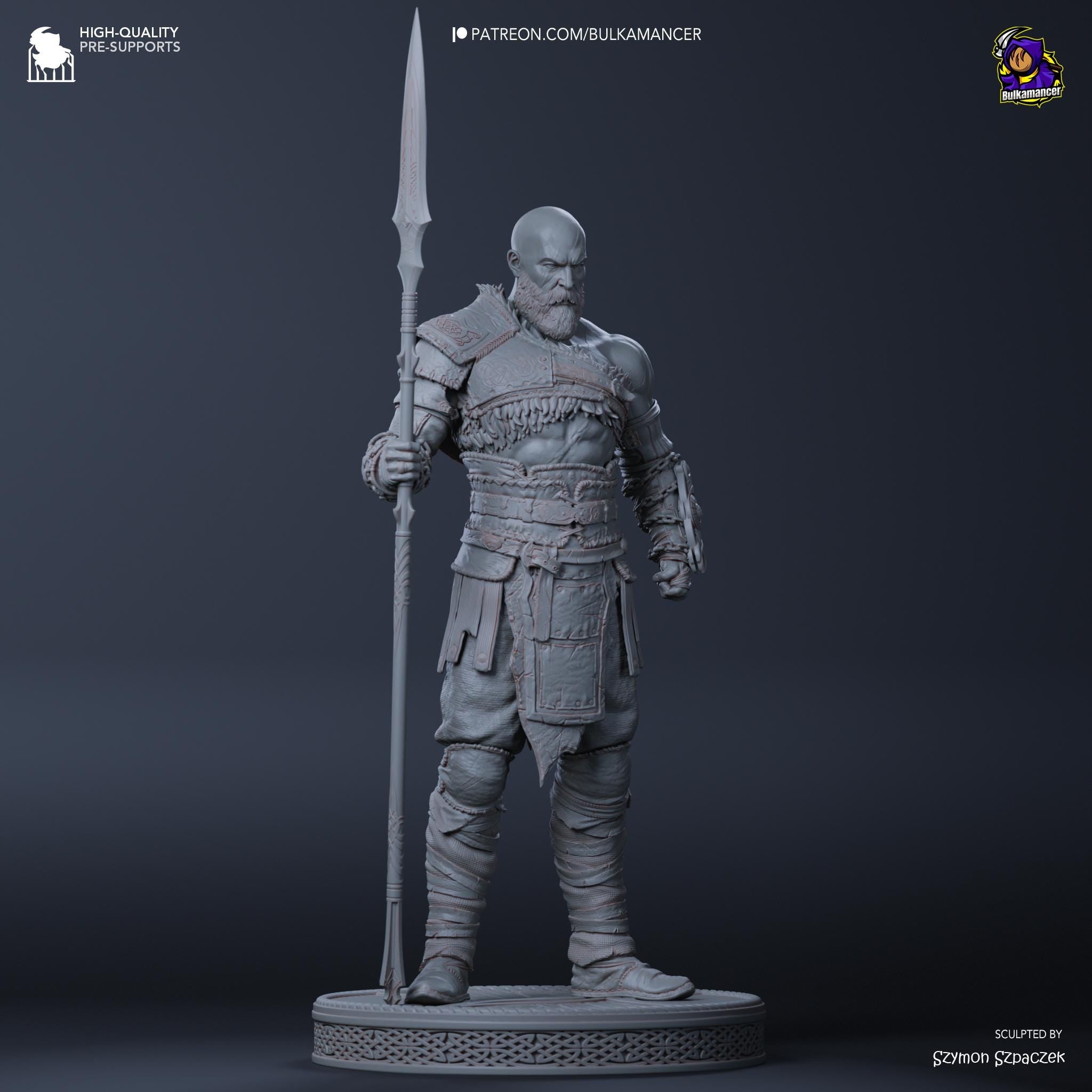 a statue of a man with a sword and armor