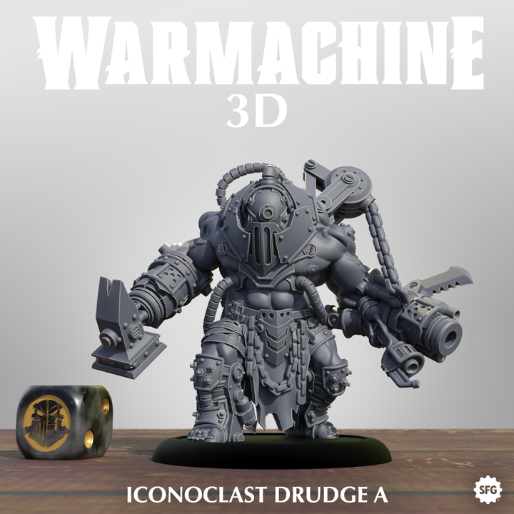 Iconoclast Drudges Miniatures | Warmachine| High-Quality 3D Printing Service