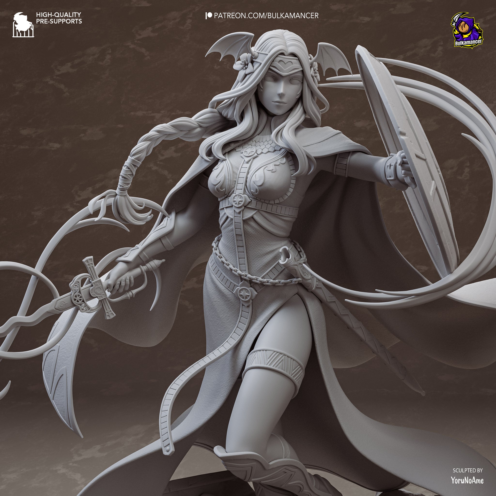 Saint of Legend Resin Statue •Warrior Display Figure Unpainted Collector Model