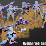 Nyokan Rangers – Sci-Fi Infantry Squad | Female Ranger Troops | Imperial Guard-Style Proxy Miniatures