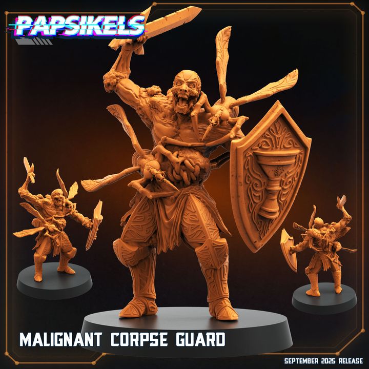 Malignant Corpse Guard – Papsikels Miniatures | Trench Crusade Compatible