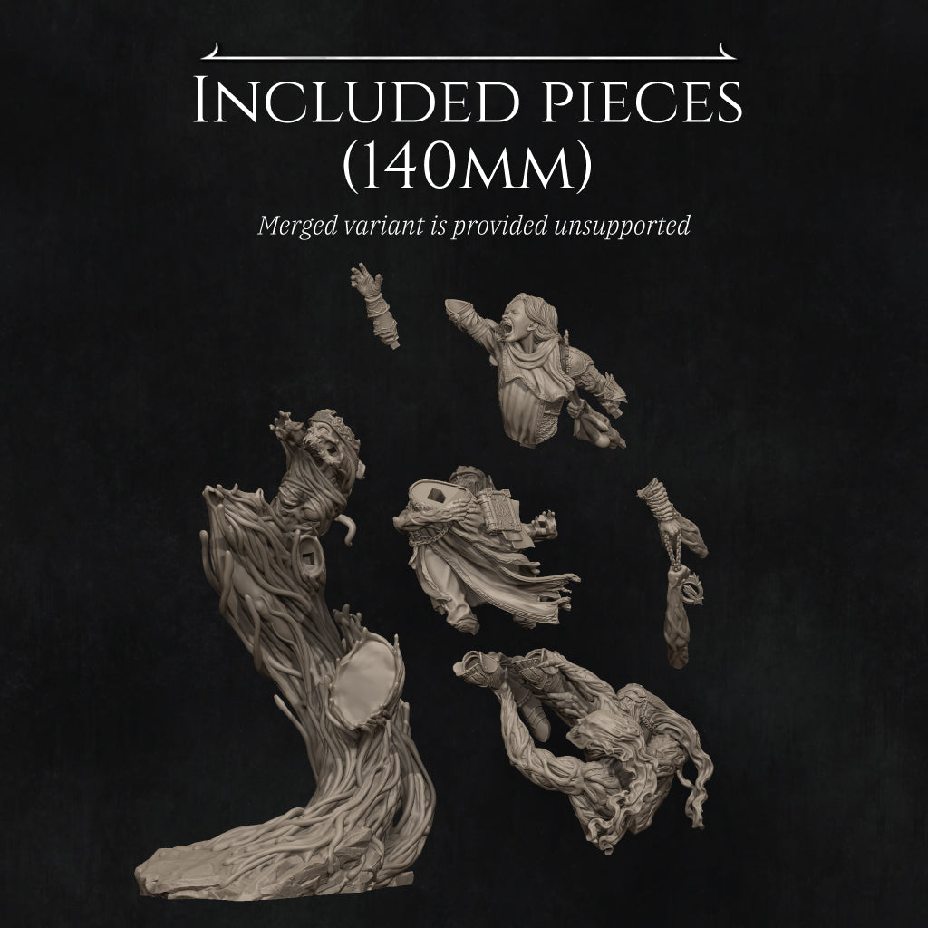 Torment of Faith Statue • Fantasy Figure • 75mm or 140mm • Unpainted • Nerikson