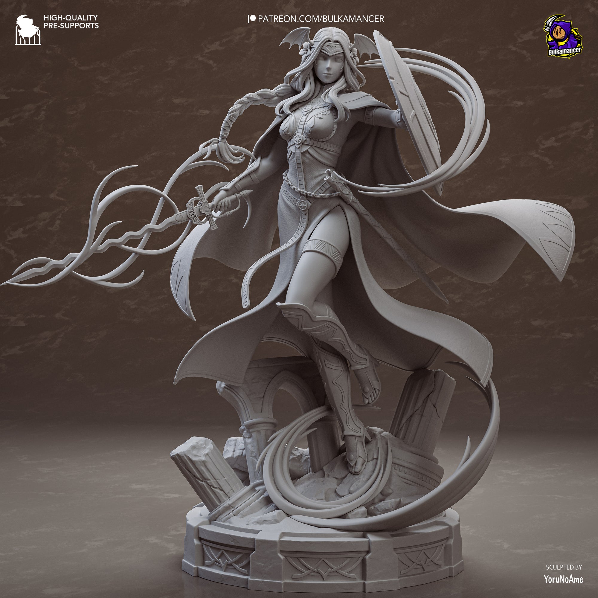 Saint of Legend Resin Statue •Warrior Display Figure Unpainted Collector Model