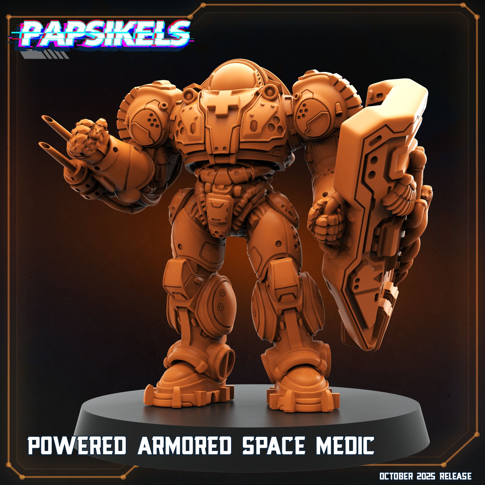 Power Armored Space Medic x5  |  Sci-Fi Medic | Papsikels | WH & OPR Compatible