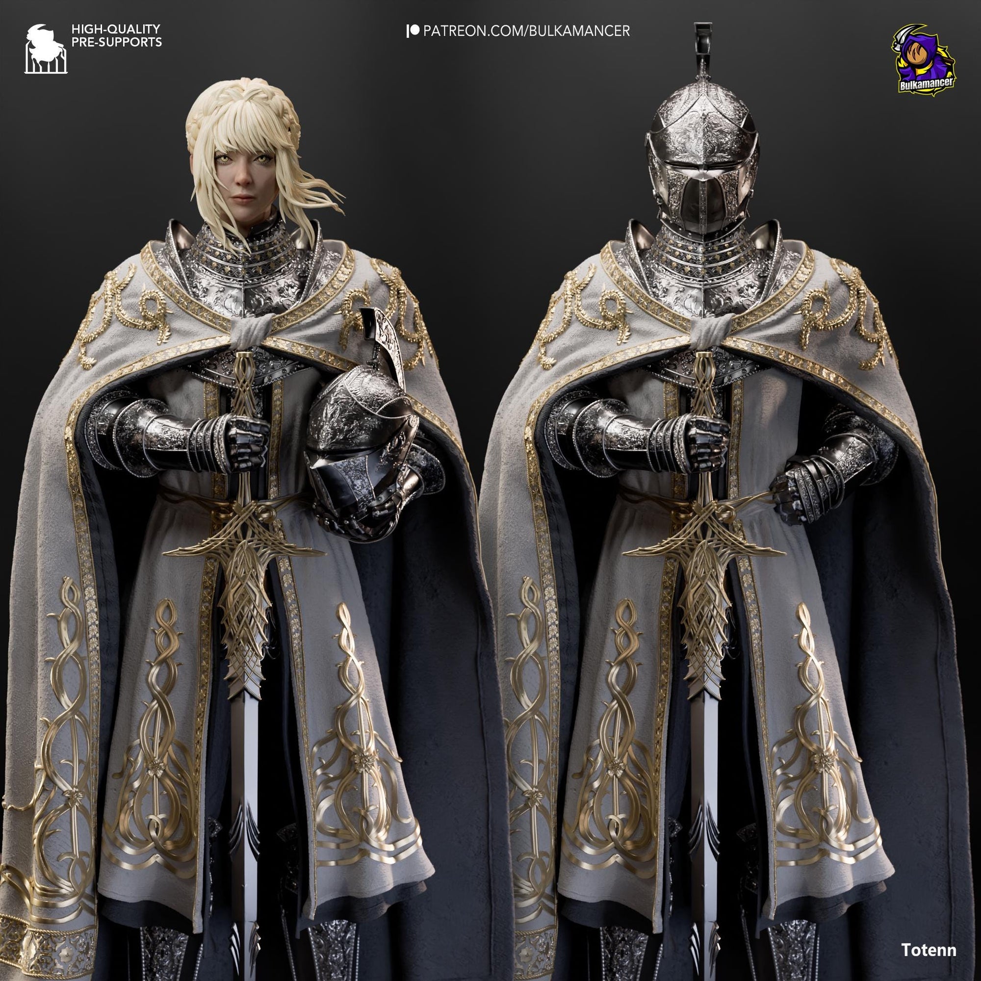 a man dressed in armor and holding a sword