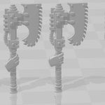 Bits- Custom Left Handed Chain Axe x10 -GrimDark OPR - Battle Brothers -Legion