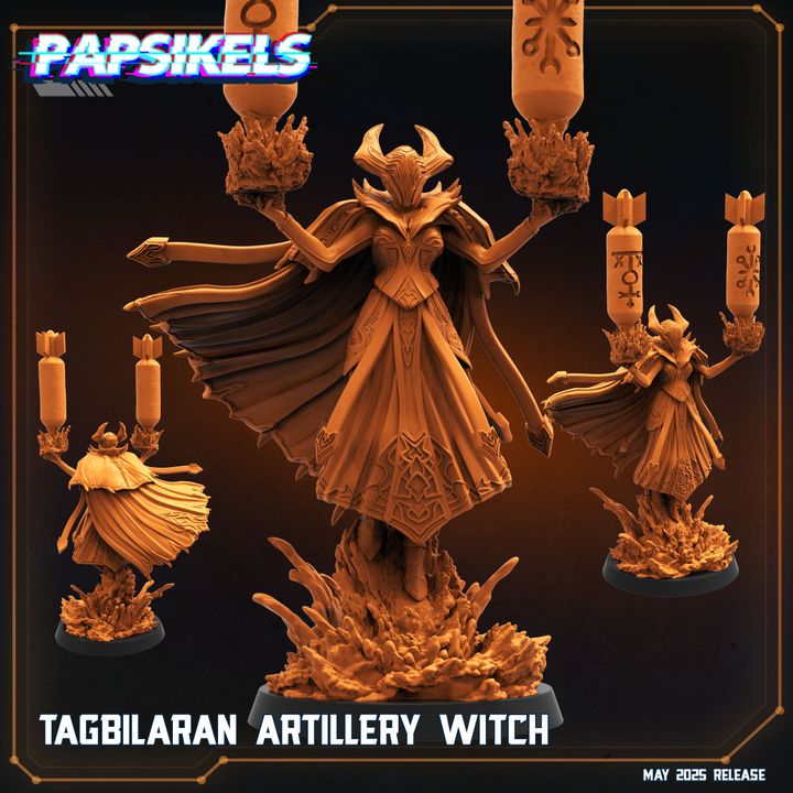 Artillery Witch | Trench Crusade Compatible| Designed by Papsikels